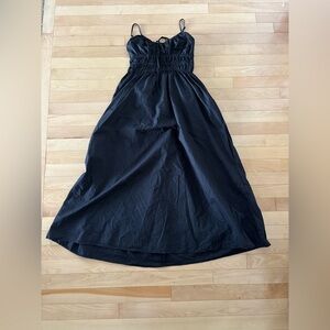 H&M Black Cotton Strappy Dress - Still in stores!
